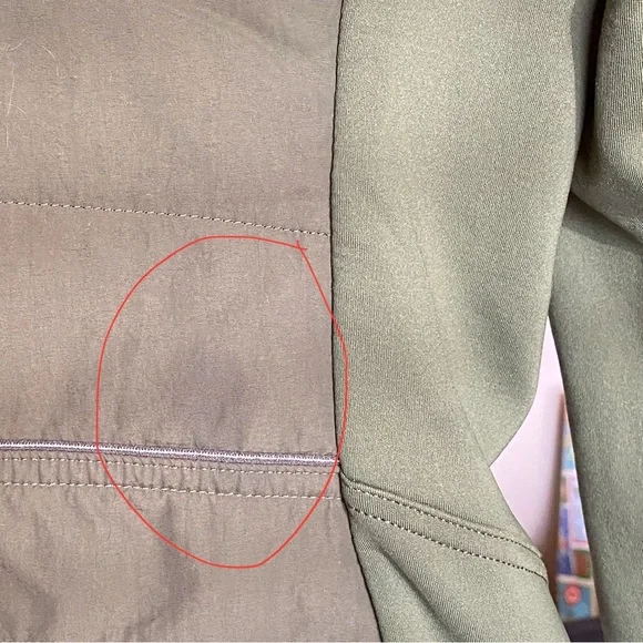 Olive Green Women's Hooded Jacket - Picture 13 of 15